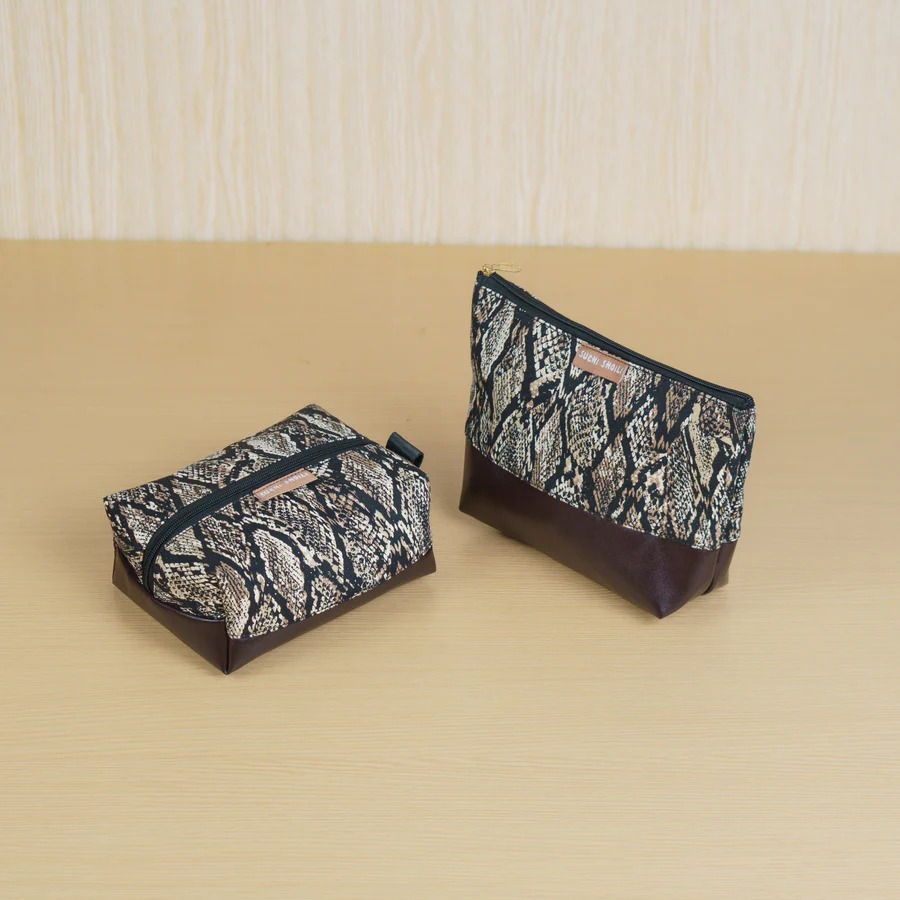 Picture of Snakeskin Premium Makeup Bag Picture of Snakeskin Premium Makeup Bag