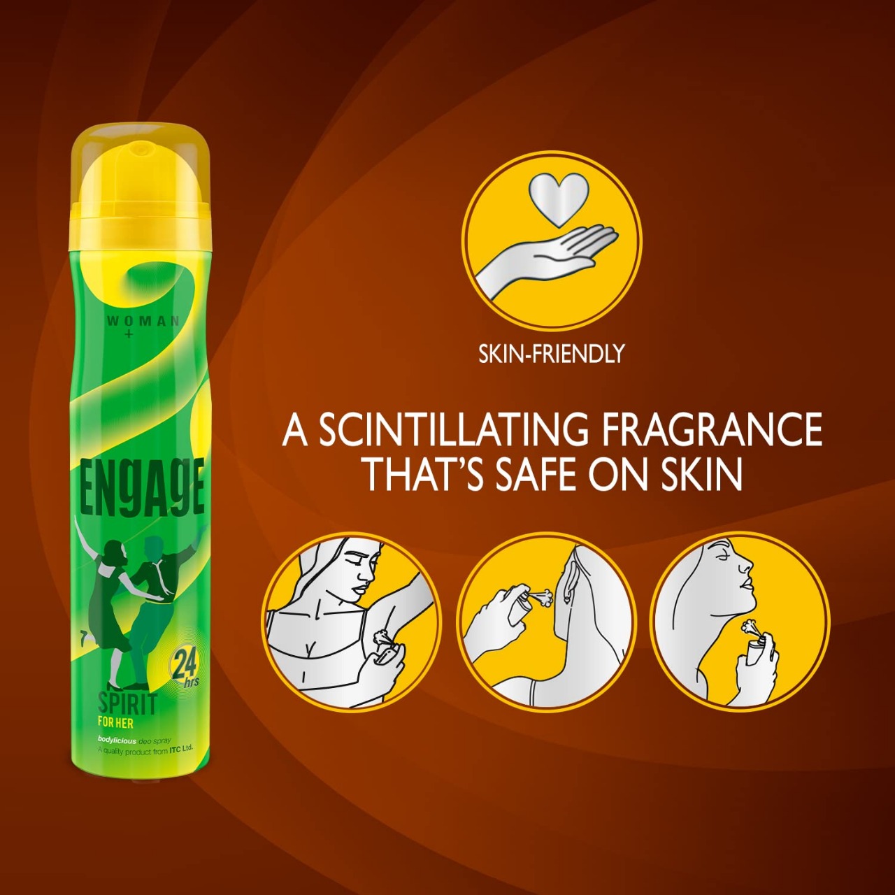 Picture of 150ml Indian product Engage Blush Deodorant Body Spray Women