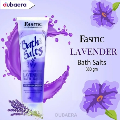 Picture of 380 gm International PRC product Fasmc bath salts body massage scrub Lavender