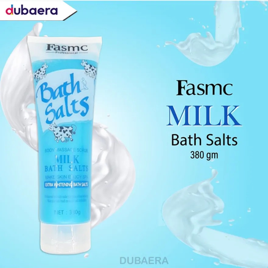 Picture of 380 gm International PRC product Fasmc bath salts body massage scrub Milk