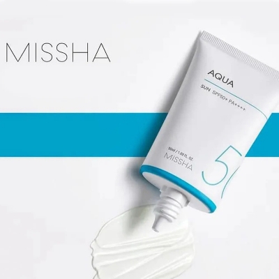 Picture of 50 ml Korean product Sunscreen Missha All Around Safe Block Aqua Sun SPF50+ /PA++++
