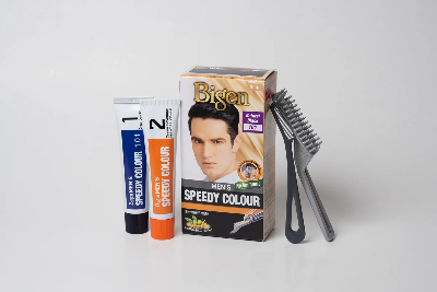 Picture of 40 GM+ 40 GM Bigen men's hair colour natural black shade no 101 International Thailand product  used for male