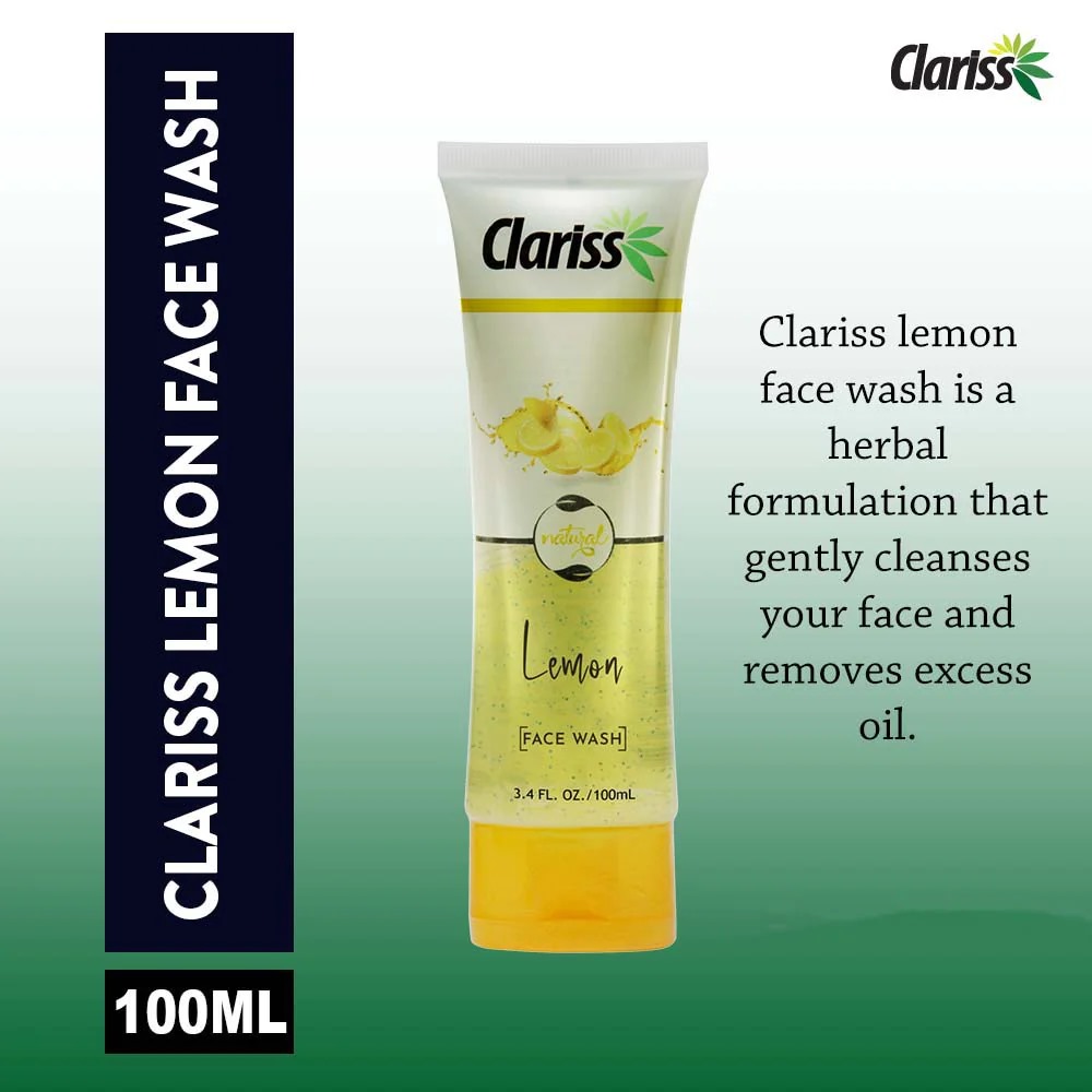 Picture of 100 ml Skin care Clariss Lemon face wash International Thailand product used for male/female