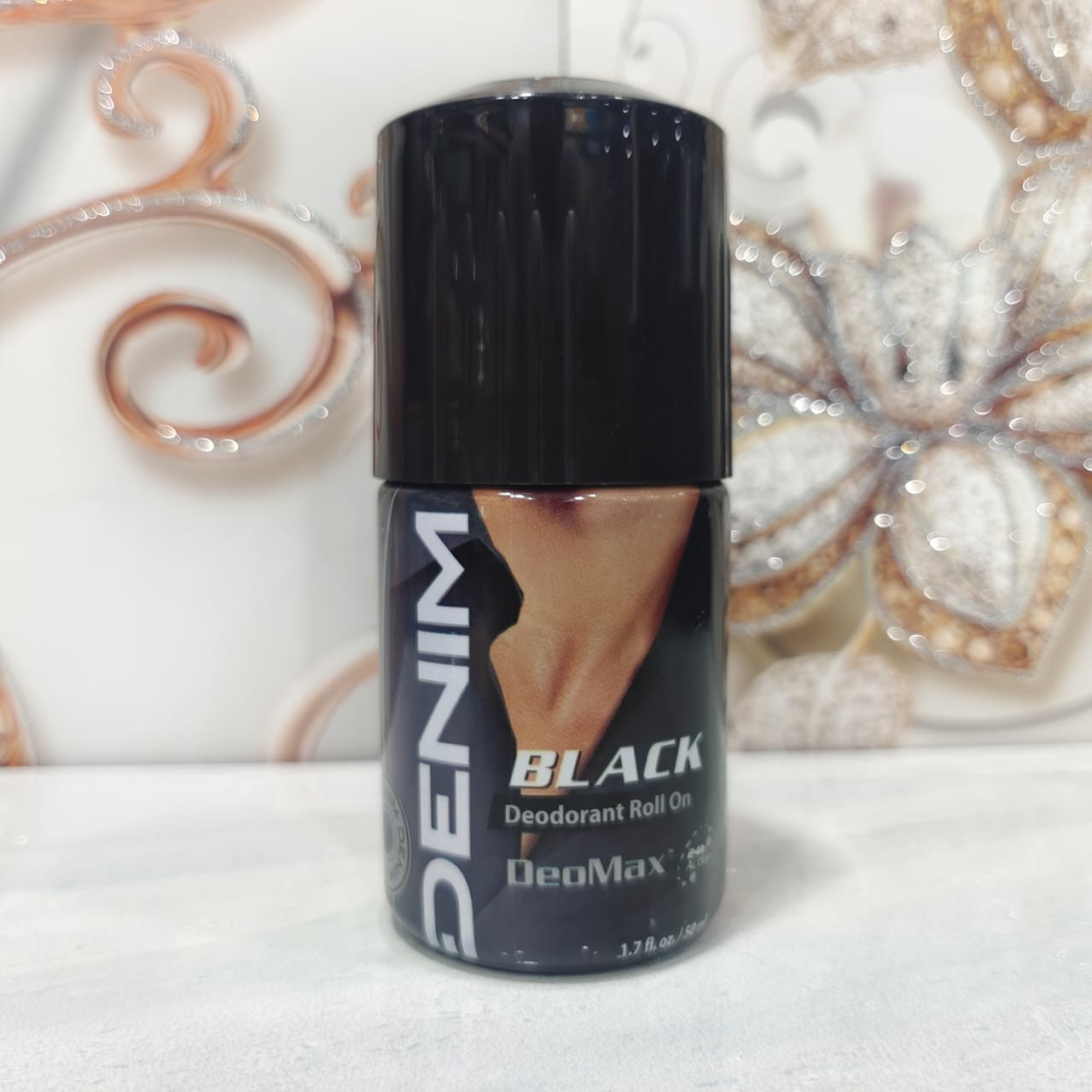 Picture of 50 ml DENIM BLACK body deodorant Roll on International UAE product used for male