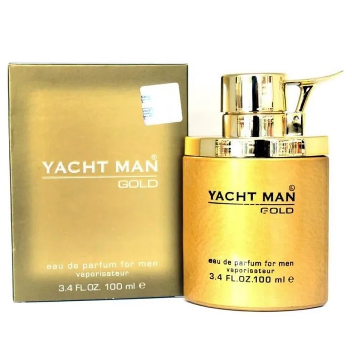 Picture of 100 ml Yacht man Gold Body perfume party scent International UAE product used for male