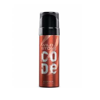 Picture of 120 ml Wild Stone code Copper Body Spray Indian product used for male