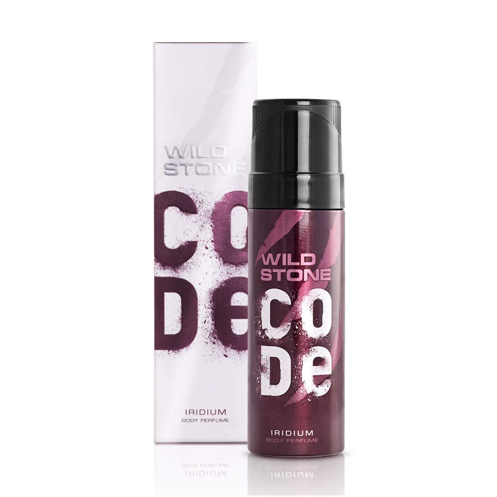 Picture of 120 ml Wild Stone code Iridium Body Spray Indian product used for male