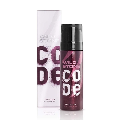 Picture of 120 ml Wild Stone code Iridium Body Spray Indian product used for male