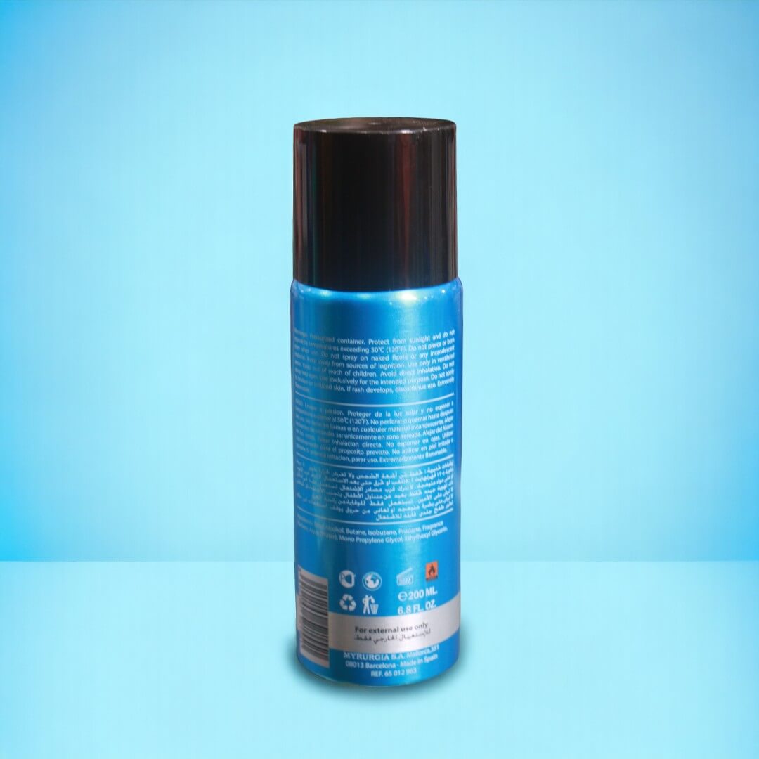 Picture of 200 ml Yacht man BLUE Body Spray International UAE product used for male