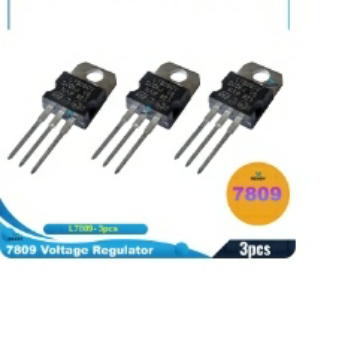 Picture of L7809 Voltage Regulator- 3pcs by Akram Electronics Picture of L7809 Voltage Regulator- 3pcs by Akram Electronics