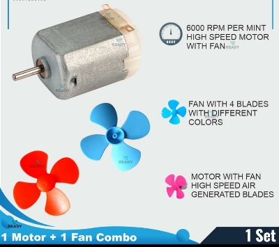 Picture of 4 volt DC motor and Fan 1 pc motor+1pc fan by Akram Electronics