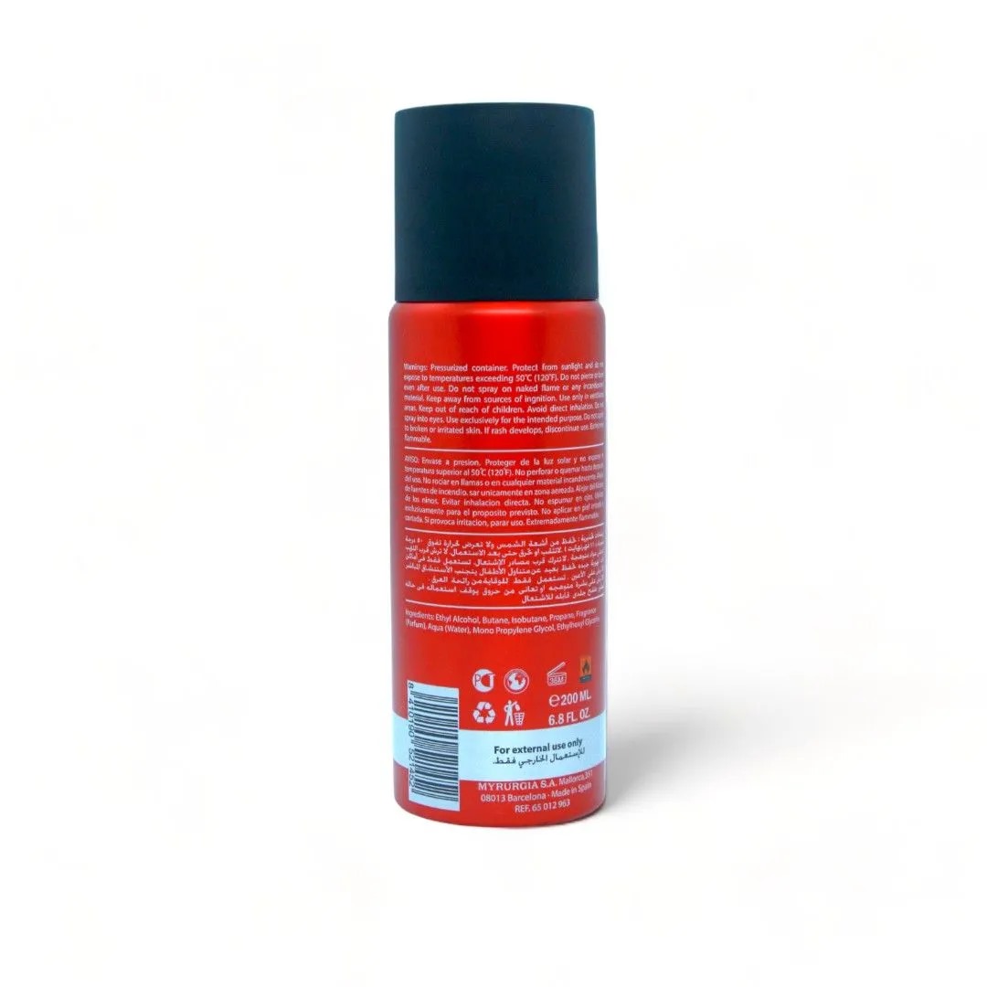 Picture of 200 ml Yacht man RED Body Spray International UAE product used for male