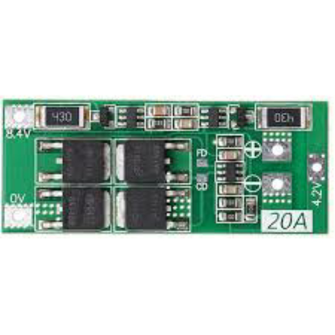 Picture of 2S 20A Li-ion Lithium Battery Charger Protection Board PCB BMS For 20A Current Drill Motor 8V 9V Lipo Cell Module Enhanced by Akram Electronics Picture of 2S 20A Li-ion Lithium Battery Charger Protection Board PCB BMS For 20A Current Drill Motor 8V 9V Lipo Cell Module Enhanced by Akram Electronics