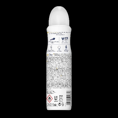 Picture of 150 ml Dove Invisible dry Body spray International European product used for female