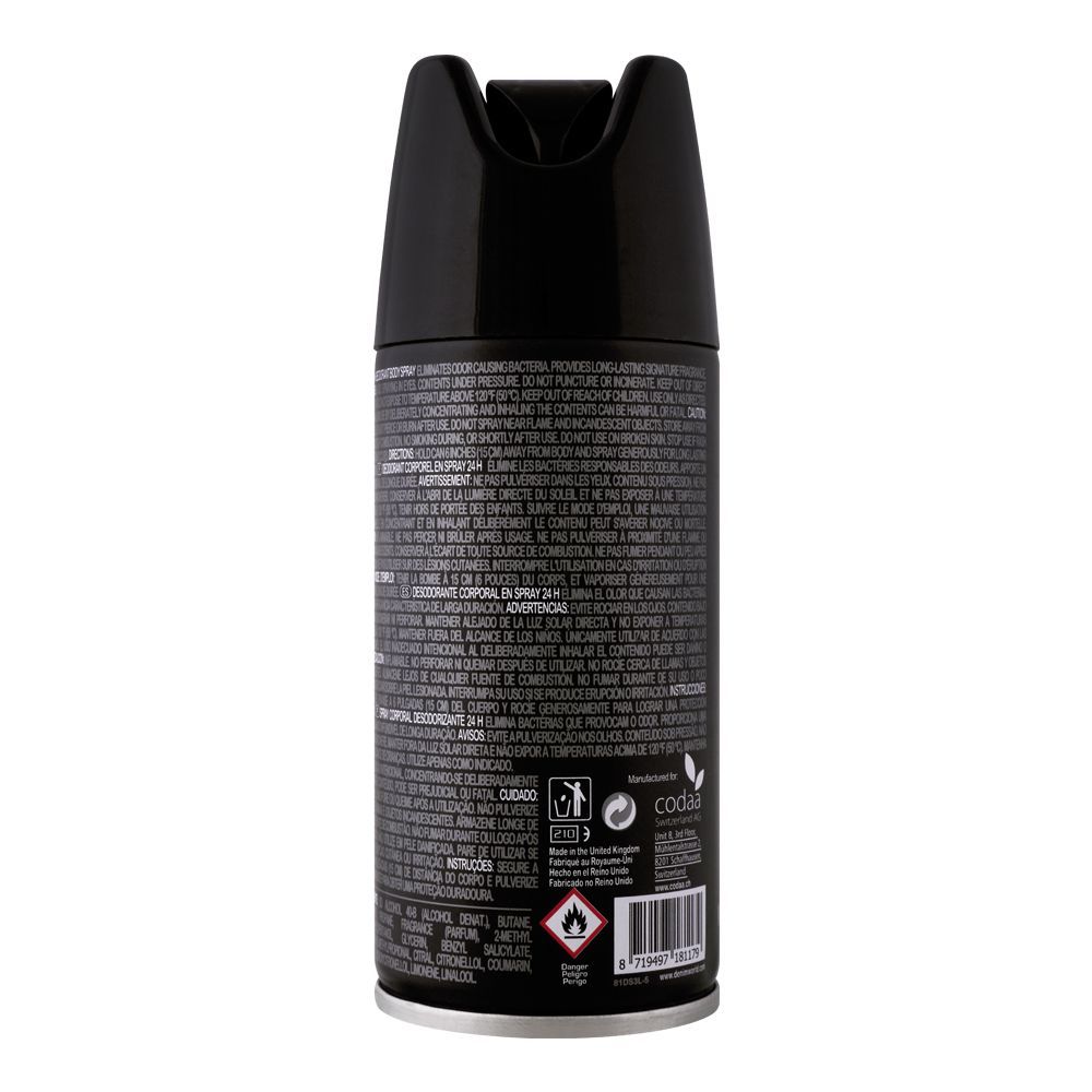 Picture of 150 ml Denim Black Body spray International European product used for male