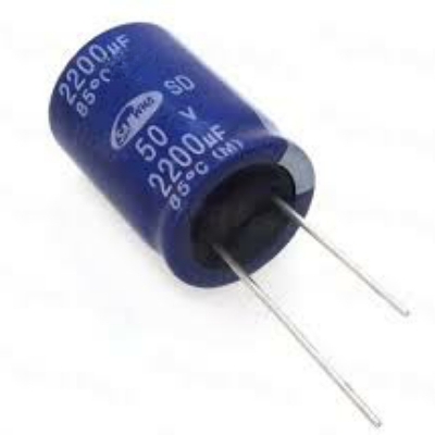 Picture of 2pcs 2200uF 50V RADIAL Electrolytic Capacitor 2200uF 50V Radial Polarized Aluminum Electrolytic Capacitors 2 Pin by Akram Electronics