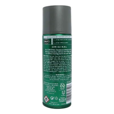 Picture of 200 ml Brut Original Body Spray International USA product used for male