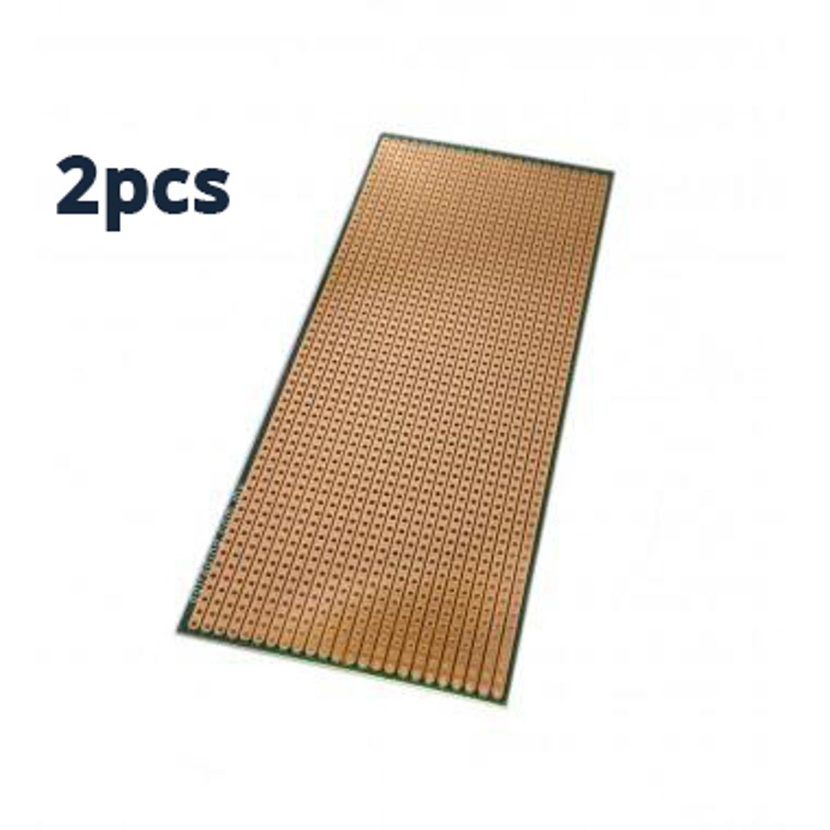 Picture of Vero Board -6.5*14.5 cm, Straight - Brown -2pcs by Akram Electronics Picture of Vero Board -6.5*14.5 cm, Straight - Brown -2pcs by Akram Electronics