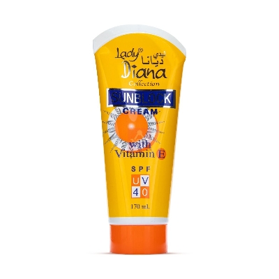 Picture of 170 ml Skin care Lady Diana Collection Sunblock cream International UAE product used for male/ female