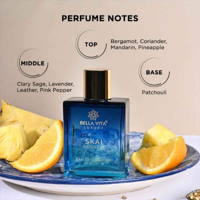 Picture of 100 ml BELLAVITA LUXURY SKAL Aquatic Perfume Indian product used for male