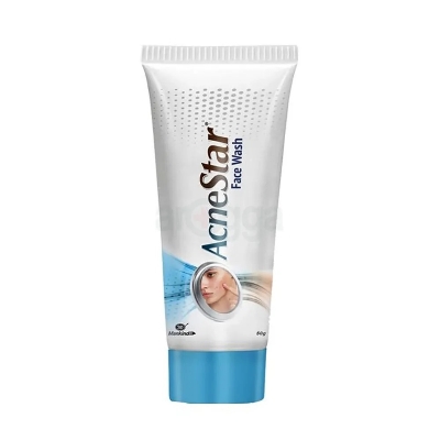 Picture of 50 gm Mankind Acne Star face wash Indian product used for male female