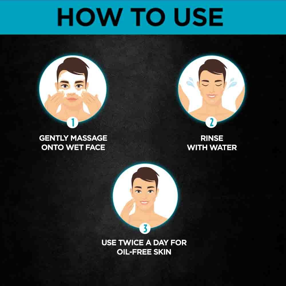 Picture of 50 ml Garnier Men Turbo Bright 2 In 1 face wash Indian product used for male