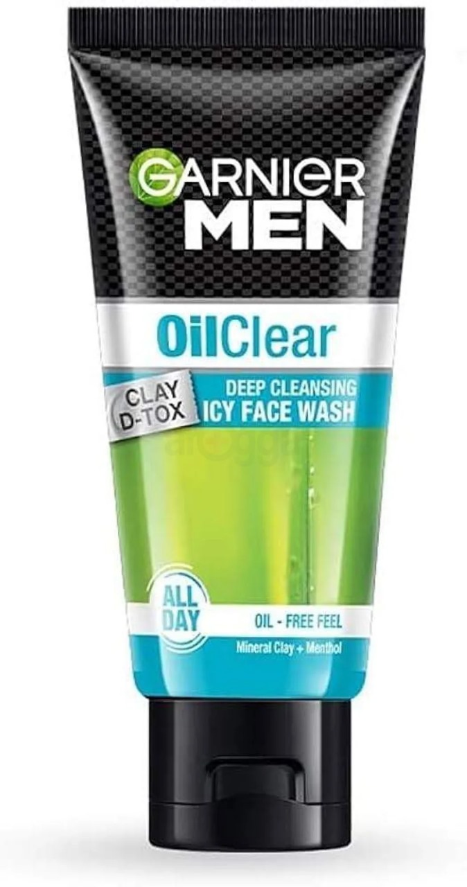 Picture of 50 ml Garnier Men Oil Clear Deep Cleansing Icy face wash Indian product used for male