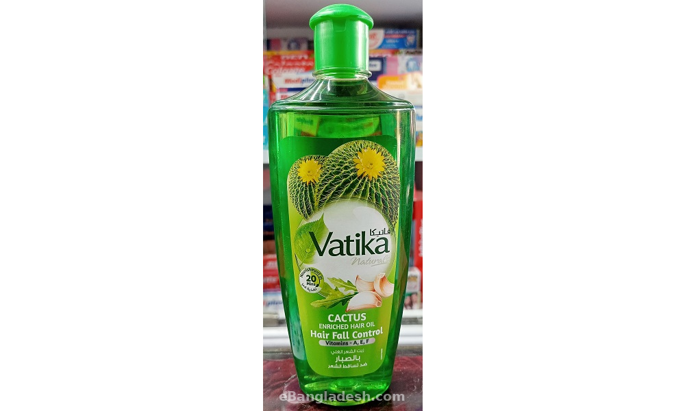 Picture of 200 ml Vatika CACTUS hair oil International UAE product used for male female