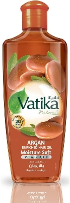 Picture of 300 ml Vatika Moroccan Argan hair oil International UAE product used for male female