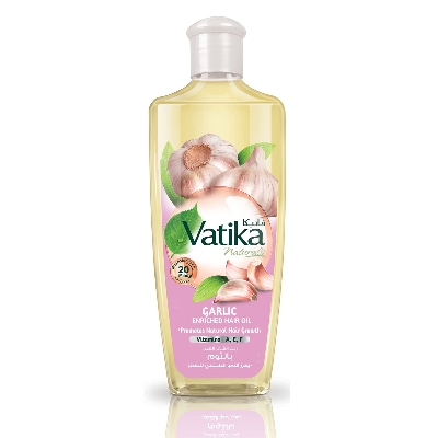 Picture of 200 ml Vatika Garlic hair oil International UAE product used for male female