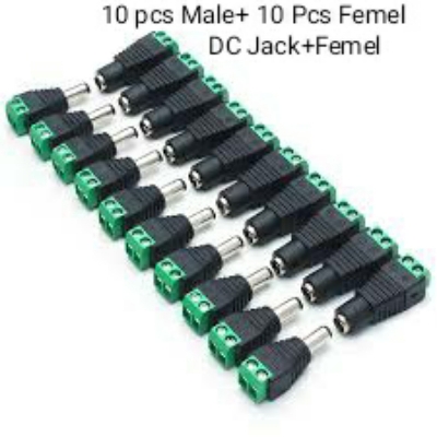 Picture of DC male and Femel jack 20 pcs/10 pair