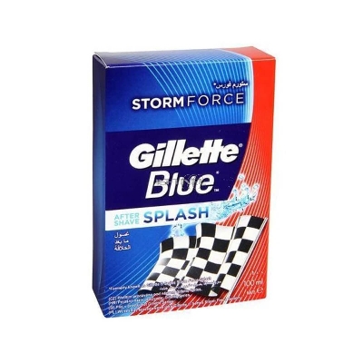 Picture of 100 ml Gillette Blue After Shave Splash International European product used for male