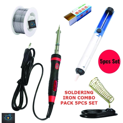 Picture of Soldering Iron Combo Pack - 5Pcs Set - Soldering Iron | Daraz.com.bd