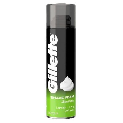 Picture of 200 ml Gillette Lemon Lime Shaving Foam International France product used for male