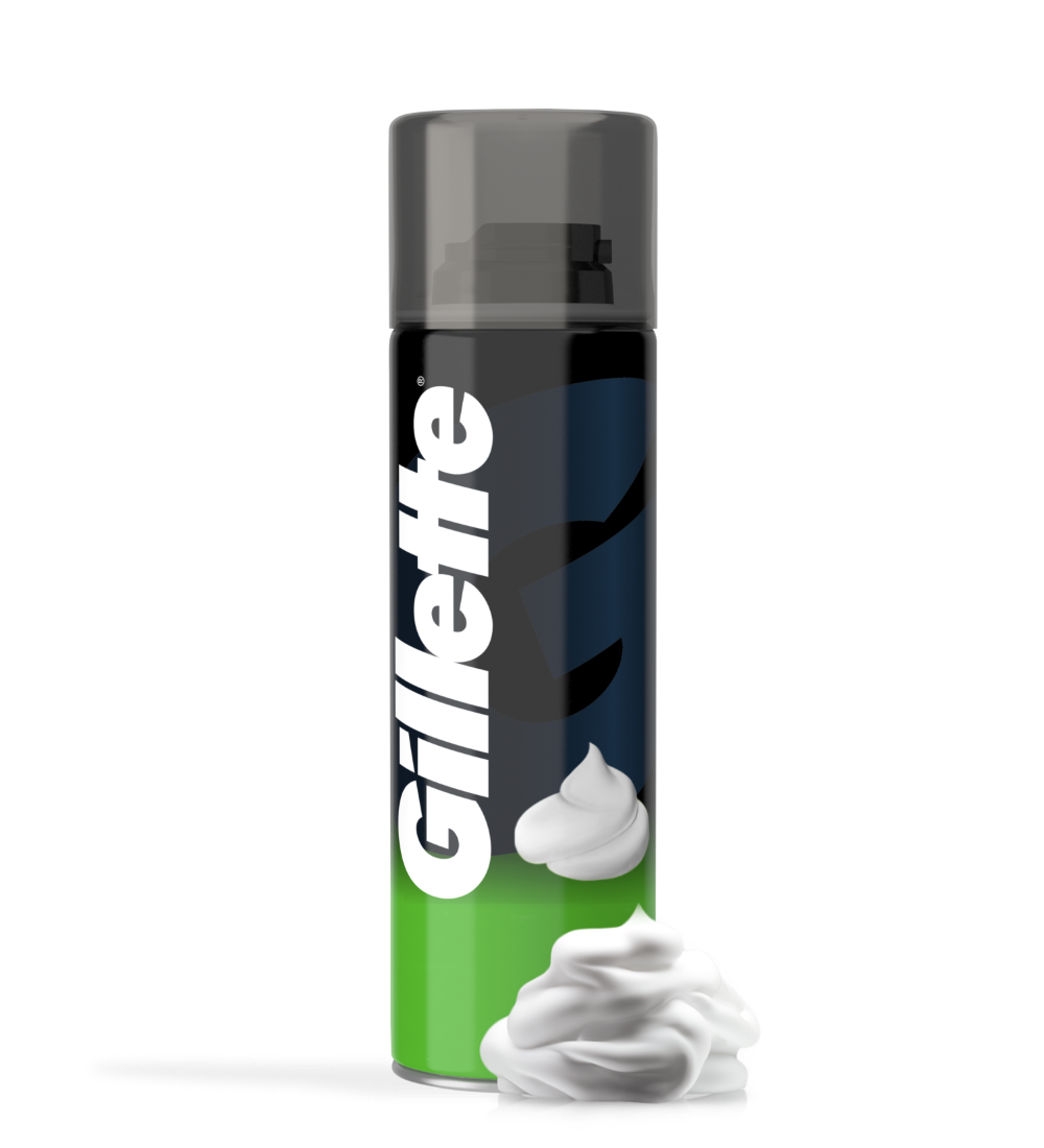 Picture of 200 ml Gillette Lemon Lime Shaving Foam International France product used for male