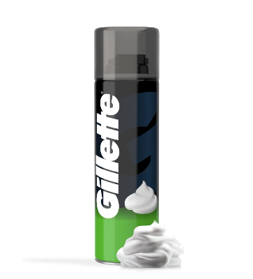 Picture of 200 ml Gillette Lemon Lime Shaving Foam International France product used for male