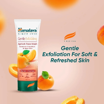 Picture of International Indonesia product Himalaya Gentle Exfoliating Apricoat face wash used for male / female - 100 ml Picture of International Indonesia product Himalaya Gentle Exfoliating Apricoat face wash used for male / female - 100 ml
