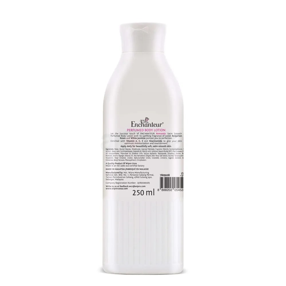 Picture of 250 ml Enchanteur Romantic BODY LOTION International Malaysia product used for male/female Picture of 250 ml Enchanteur Romantic BODY LOTION International Malaysia product used for male/female