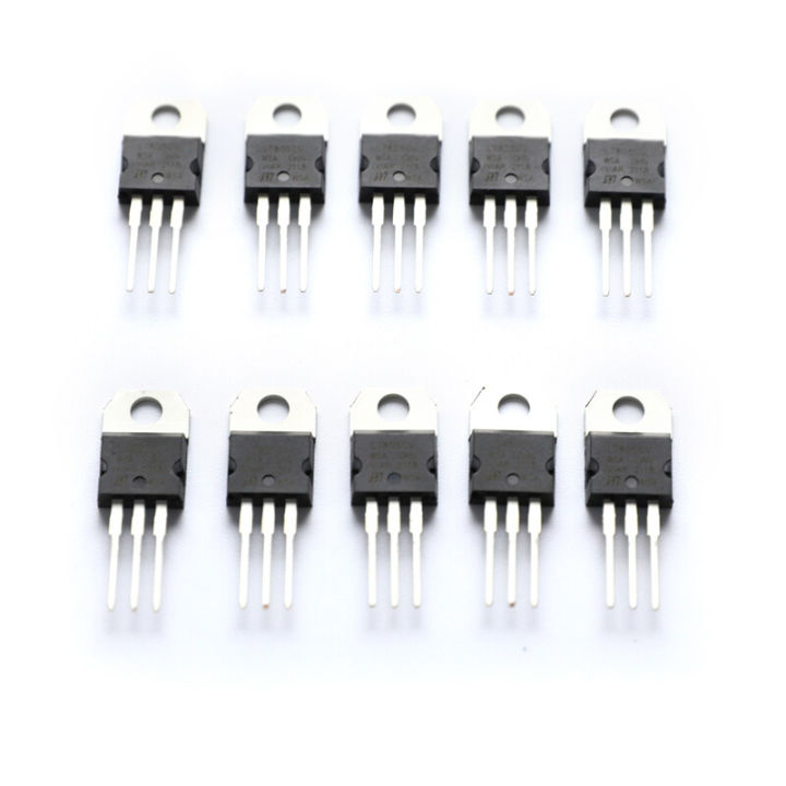 Picture of 10pcs L7805CV L7805 7805 Voltage Regulator IC 5V 1.5A TO-220 ...
