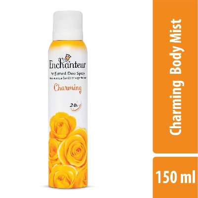 Picture of 150 ml Enchanteur Charming Body Spray International Malaysian product used for female Picture of 150 ml Enchanteur Charming Body Spray International Malaysian product used for female