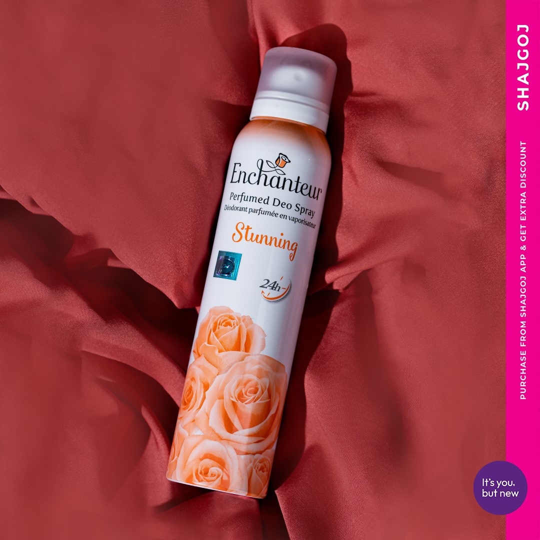 Picture of 150 ml Enchanteur Stunning Body Spray International Malaysian product used for female Picture of 150 ml Enchanteur Stunning Body Spray International Malaysian product used for female