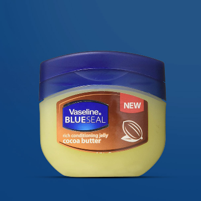 Picture of 250 ml Vaseline Blueseal cocoa butter rich conditioning jelly International south African product used for male / female Picture of 250 ml Vaseline Blueseal cocoa butter rich conditioning jelly International south African product used for male / female
