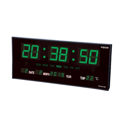 Picture of digital clock green colour