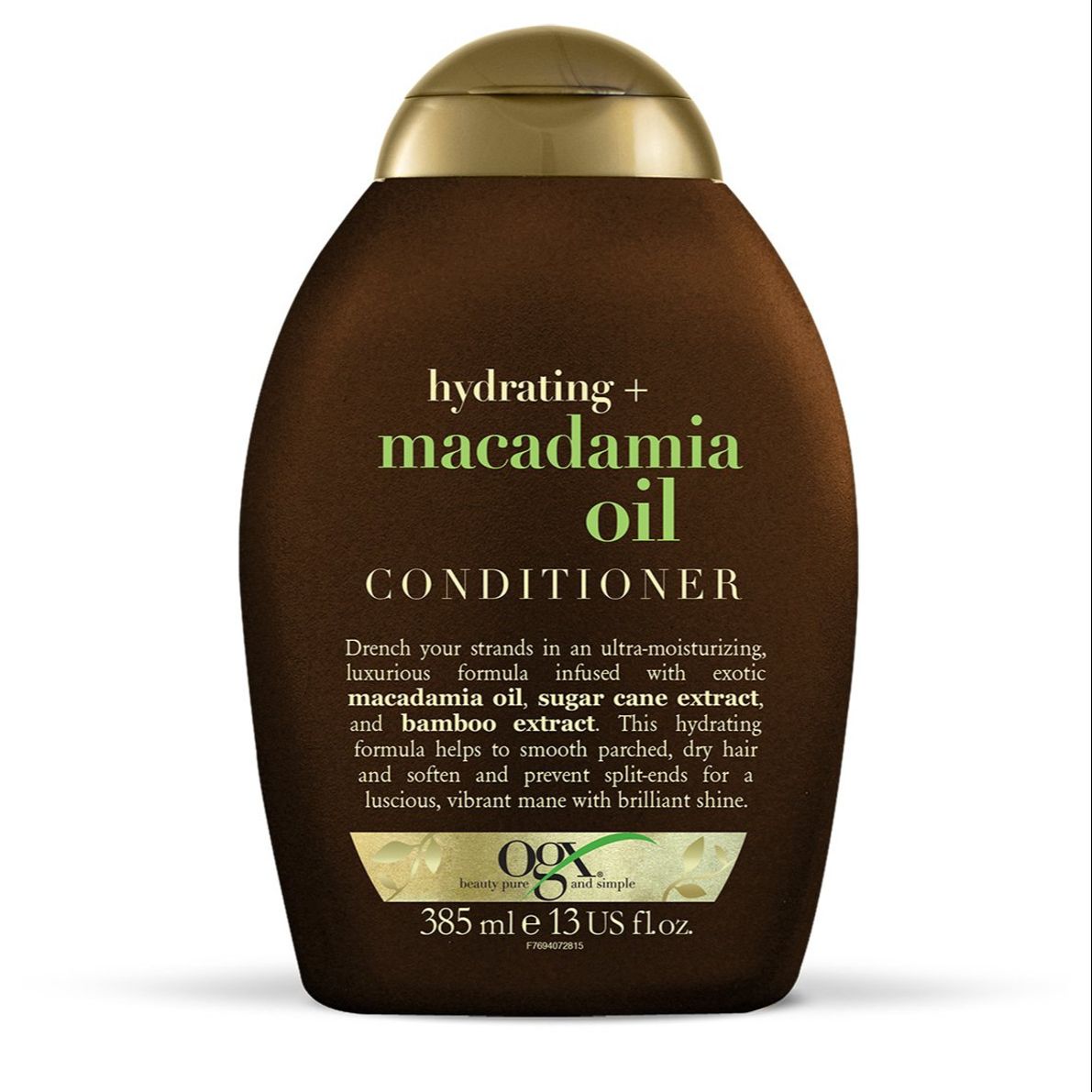 Picture of 385 ml OGX refreshing hydrating + macadamia oil conditioner International Germany product used for male/ female