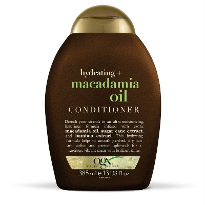 Picture of 385 ml OGX refreshing hydrating + macadamia oil conditioner International Germany product used for male/ female