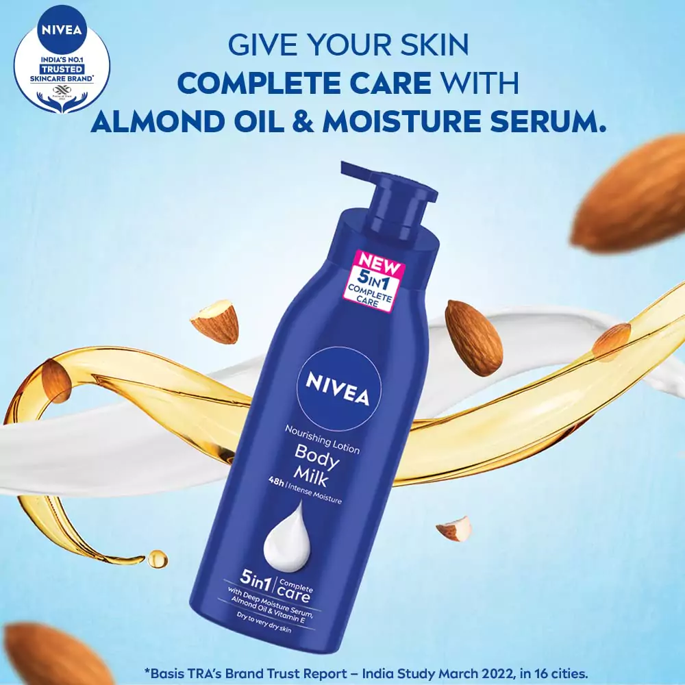 Picture of 400 ml Nivea Body Milk Body Lotion International Indian product used for male/ female