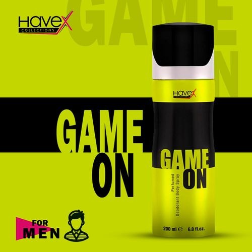 Picture of International UAE product Body spray party scent Havex GAME ON used for male- 200 ml