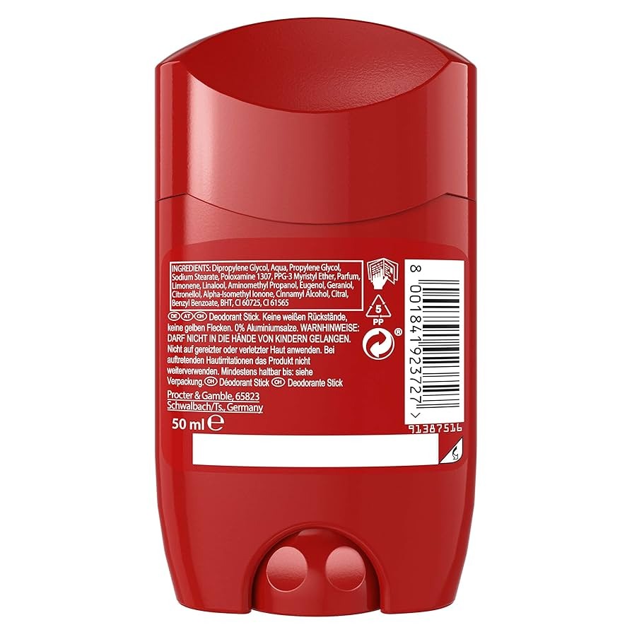 Picture of 50 ml Old Spice Original Deodorant Stick International UK product used for male