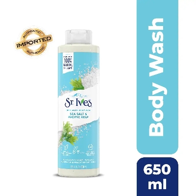 Picture of International USA product ST Ives SEA SALT & PACIFIC KELP Shower gel body wash used for Male/ female - 650 ml