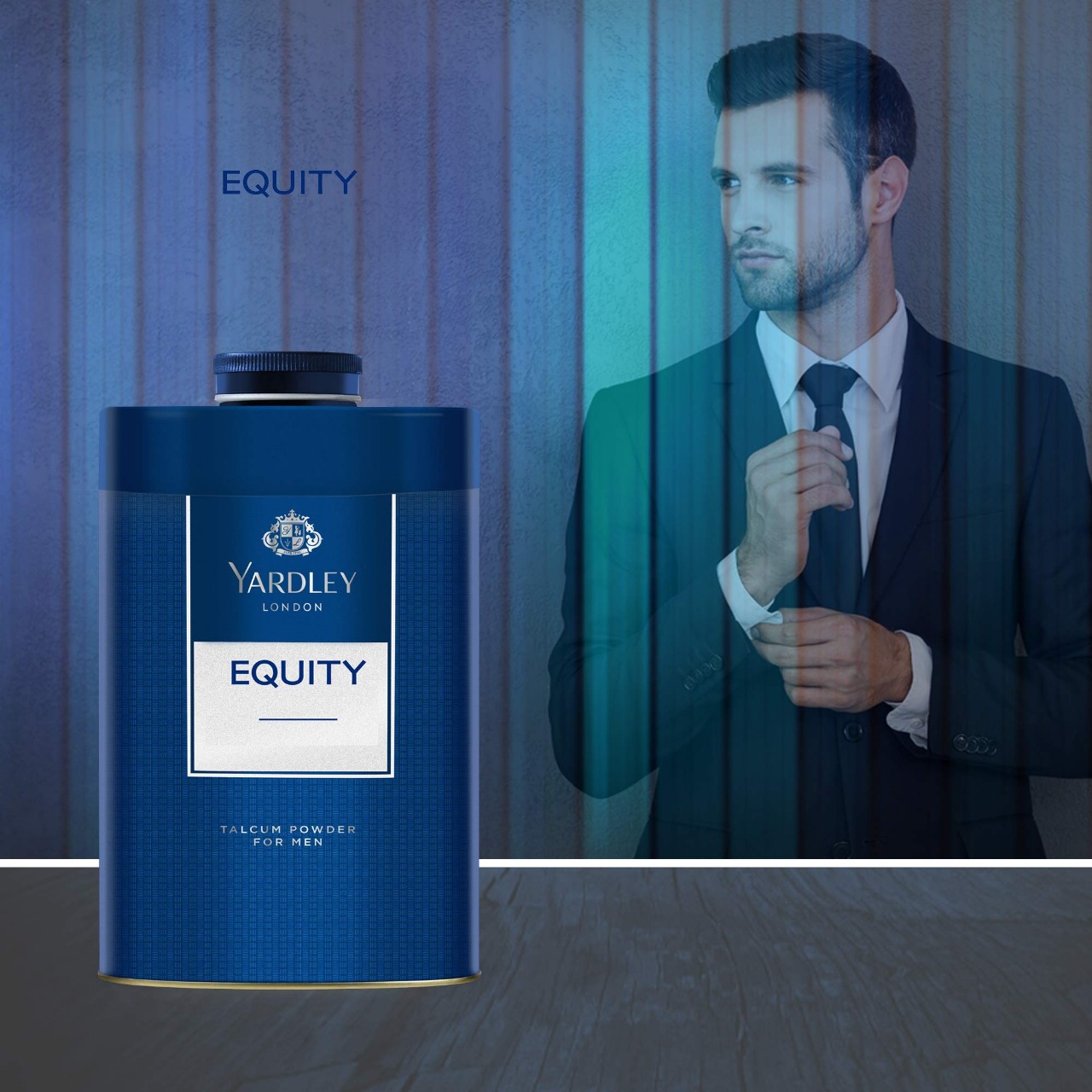 Picture of International England product Yardley EQUITY talcum powder used for male - 250 GM